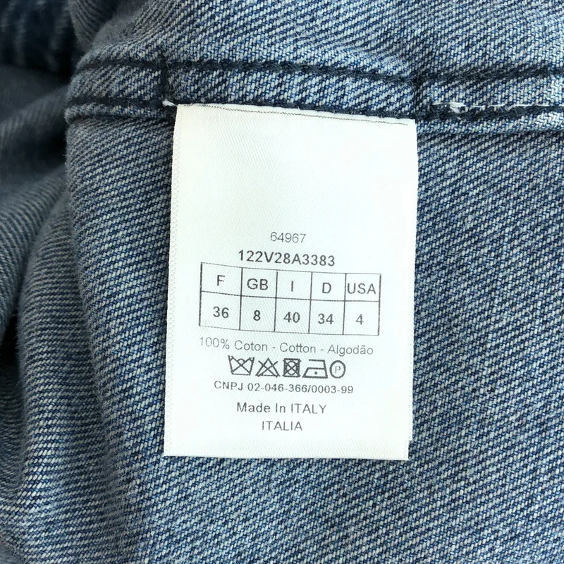Christian Dior / クリスチャンディオール | Bee デニム ジャケット 122v28a3383 | 36 | レディース