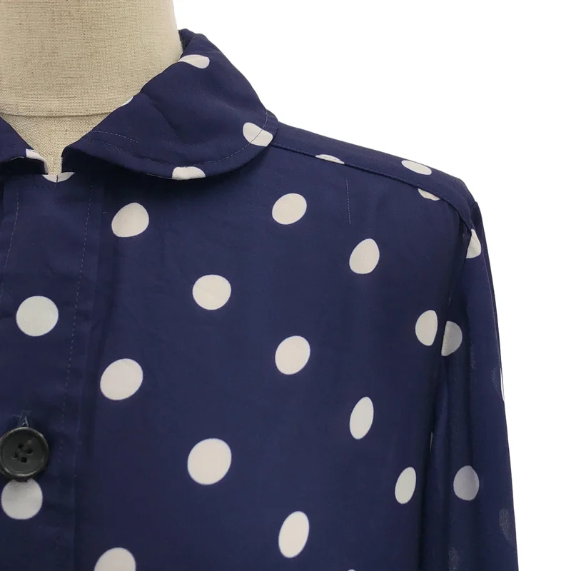 COMME des GARCONS COMME des GARCONS / コムコム | 2019SS | ドット ラウンドカラー シアーワンピース | S | レディース