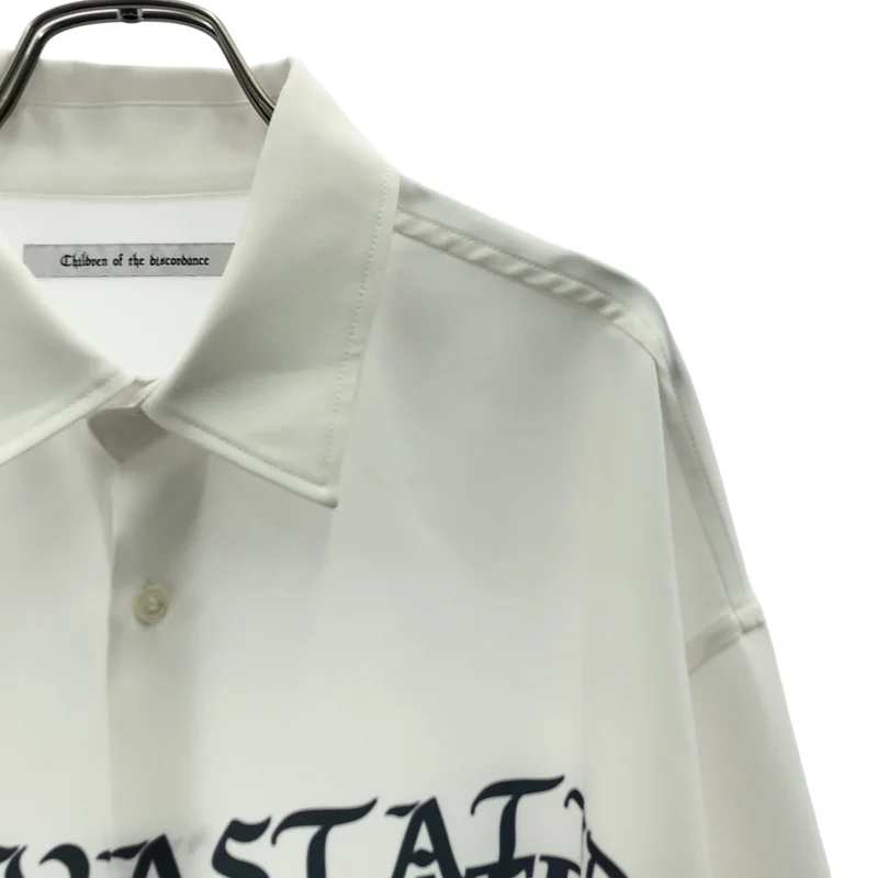 Children of the discordance / チルドレンオブザディスコーダンス | GRAPHIC PRINT REGULAR COLLAR SHIRT LS (8 BALL) / オーバーシルエット ロゴ プリント シャツ | 1 | メンズ