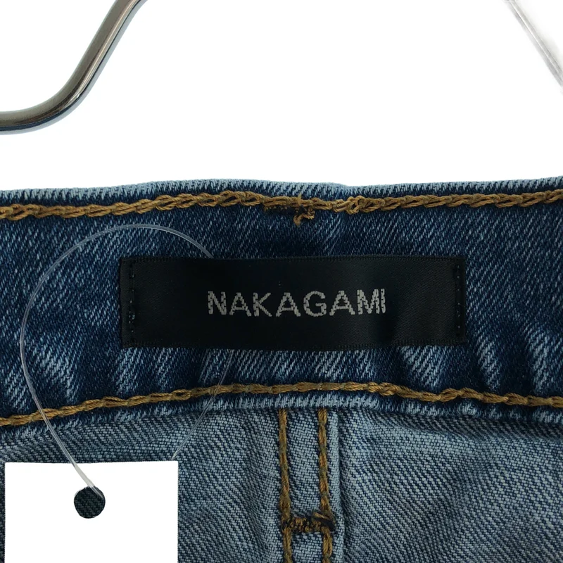 NAKAGAMI / ナカガミ | リメイク サイドスリット カットオフ ストレートデニムパンツ |
