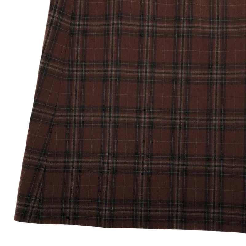 MARGARET HOWELL / マーガレットハウエル | TONAL CHECK WOOL スカート | 2 | レディース