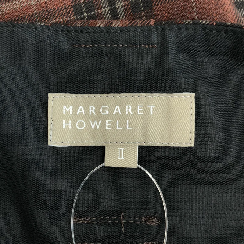MARGARET HOWELL / マーガレットハウエル | TONAL CHECK WOOL スカート | 2 | レディース