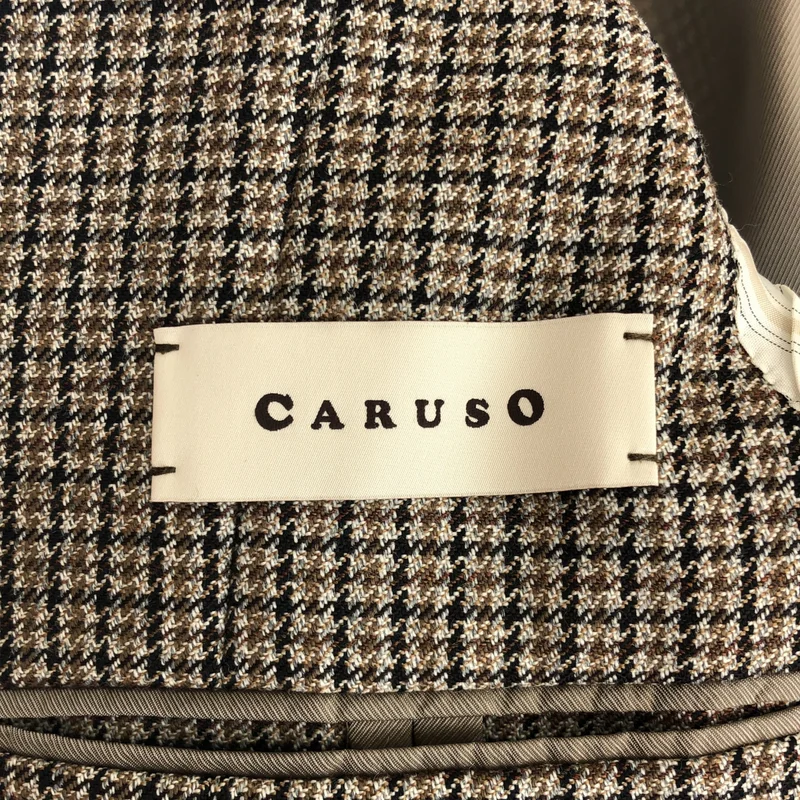 CARUSO / カルーゾ | ツイードチェックジャケット | 44 | メンズ