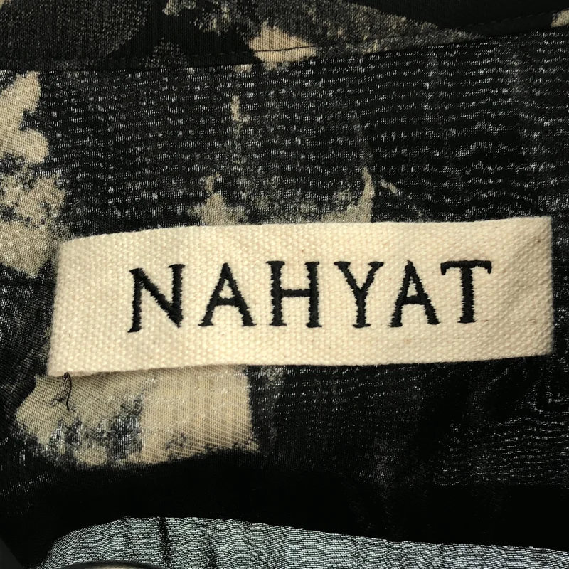 Nahyat / ナヤット | W-028 キュプラ シルク ボタニカルプリント シャツ | 4 | メンズ