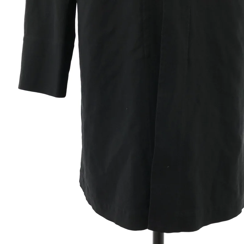 BLACK COMME des GARCONS / ブラックコムデギャルソン | 2014AW | ポリエステル 製品染め チャイナシャツ ロングジャケット | XL | メンズ
