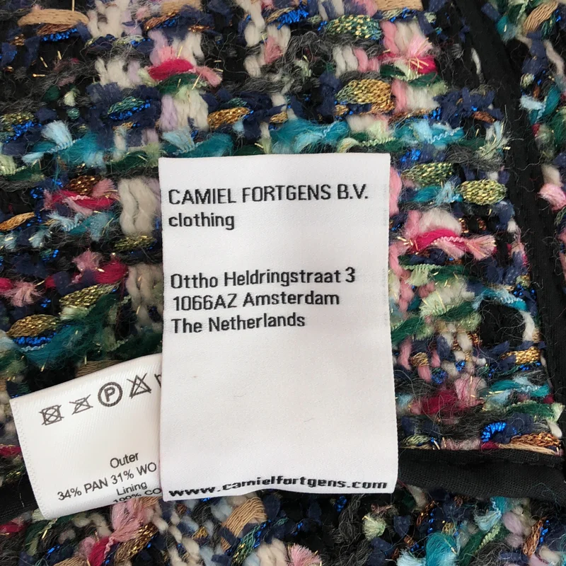 CAMIEL FORTGENS / カミエルフォートへンス | WOKER VEST / ウール混 ツイード ジップアップ ワークベスト | M | メンズ