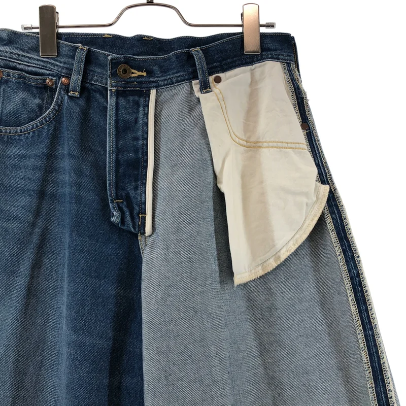 INSCRIRE / アンスクリア | ×lee denim pants / デニムワイドパンツ | S | レディース