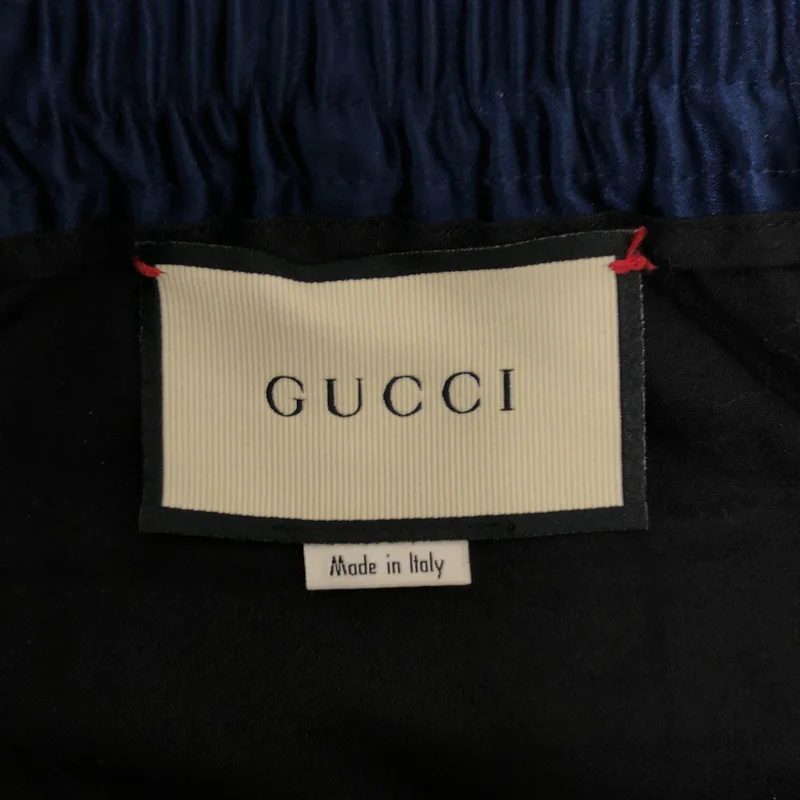 GUCCI / グッチ | 2018SS | アセテート サイドロゴライン パンツ | 44 | メンズ