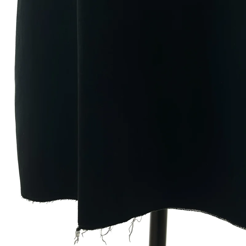 RAF SIMONS / ラフシモンズ | 2022AW | Sleeveless A-line dress with ribbon カットオフ ベロア ワンピース | 34 | レディース