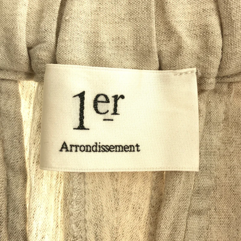 1er Arrondissement / プルミエアロンディスモン | リネン ベルテッドワイドパンツ | 38 | レディース