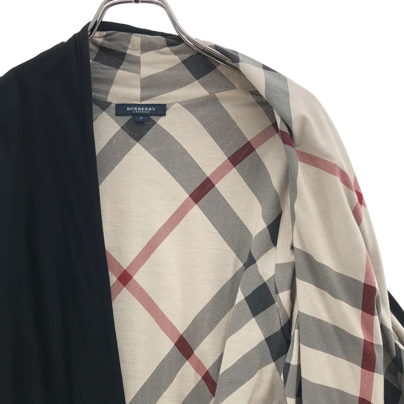 BURBERRY LONDON / バーバリーロンドン | ノバチェック ボタンレスカーディガン B1P55-555-09 | F | レディース