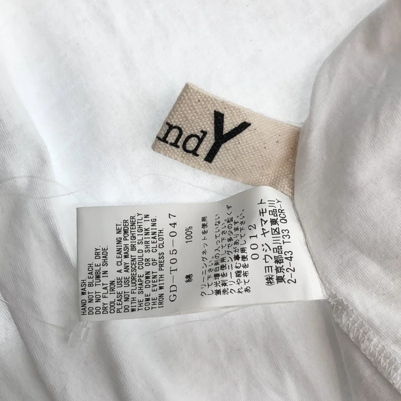 Ground Y / グラウンドワイ | 2017SS | コットン天竺 アシンメトリーTシャツ | 3 | メンズ