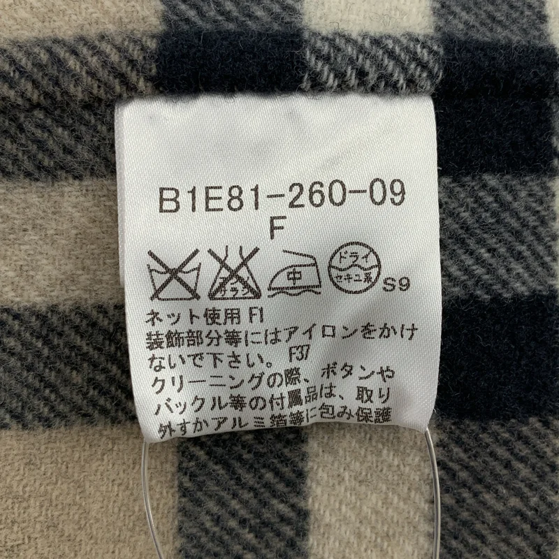 BURBERRY LONDON / バーバリーロンドン | メルトンウール 裏地ノバチェック ダッフルポンチョ ケープコート | F | レディース