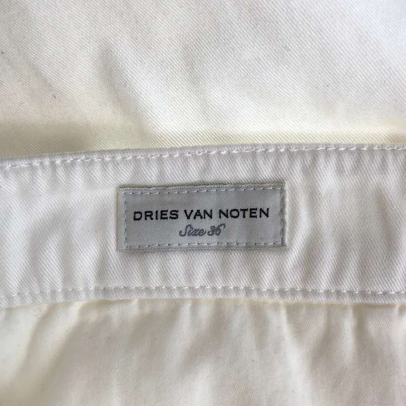 DRIES VAN NOTEN / ドリスヴァンノッテン | コットン テーパードパンツ | 36 | レディース