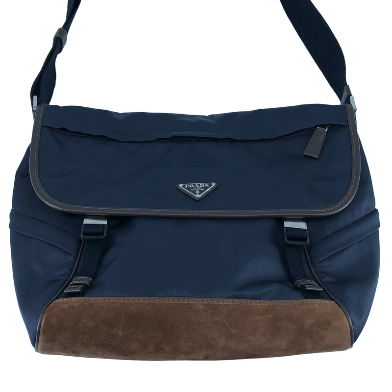 PRADA / プラダ | Re-Nylon ナイロン スエード ショルダーバッグ |