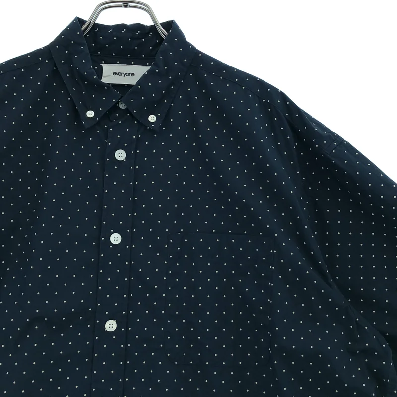 everyone / エブリワン | dot button-down short sleeve shirt ボタンダウンドット シャツ | XL | メンズ