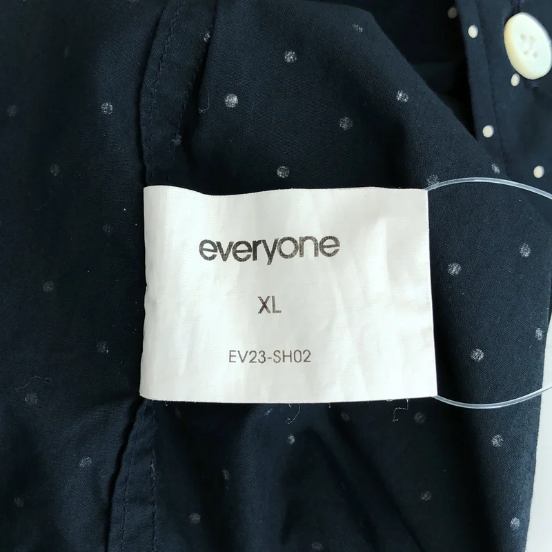 everyone / エブリワン | dot button-down short sleeve shirt ボタンダウンドット シャツ | XL | メンズ