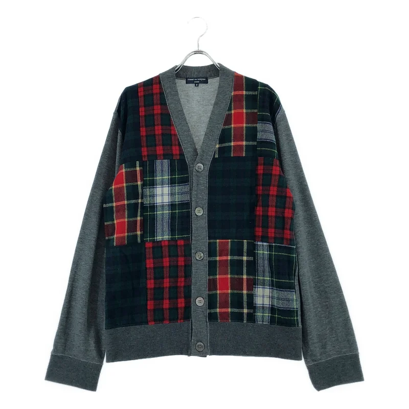 COMME des GARCONS HOMME / コムデギャルソンオム | 2011AW | タータンチェック パッチワーク カーディガン | S | メンズ