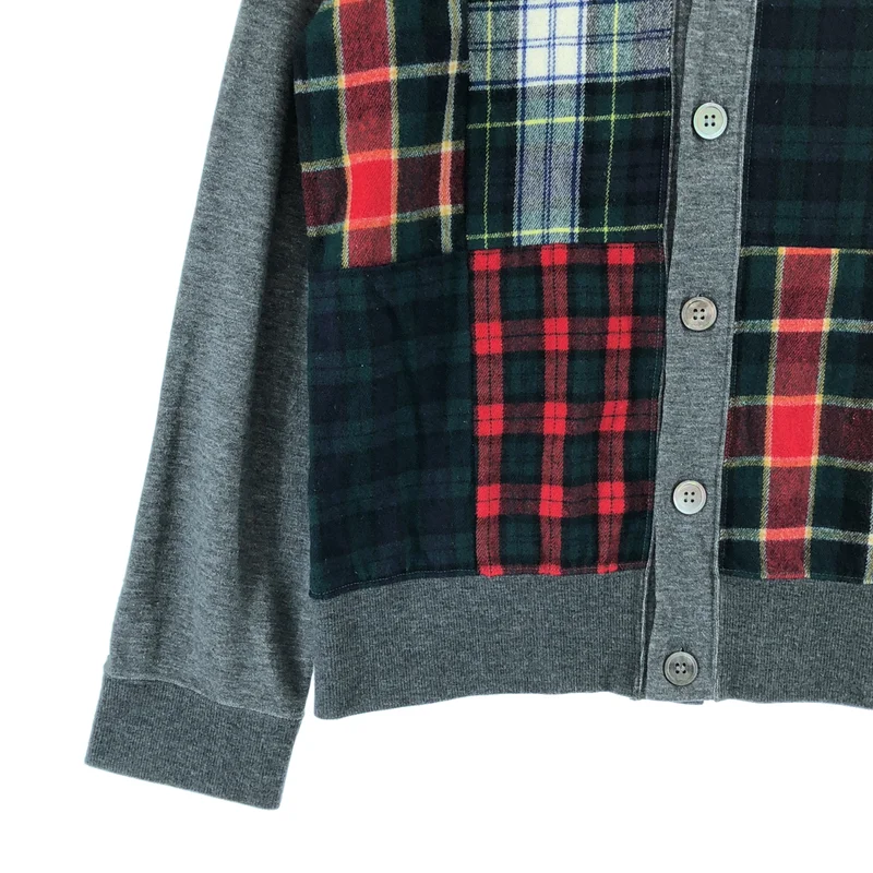COMME des GARCONS HOMME / コムデギャルソンオム | 2011AW | タータンチェック パッチワーク カーディガン | S | メンズ