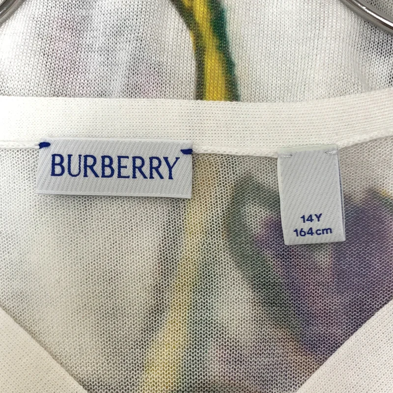 Burberry / バーバリー | KIDS / Foxglove ウール混 フラワープリント カーディガン | 14Y | レディース
