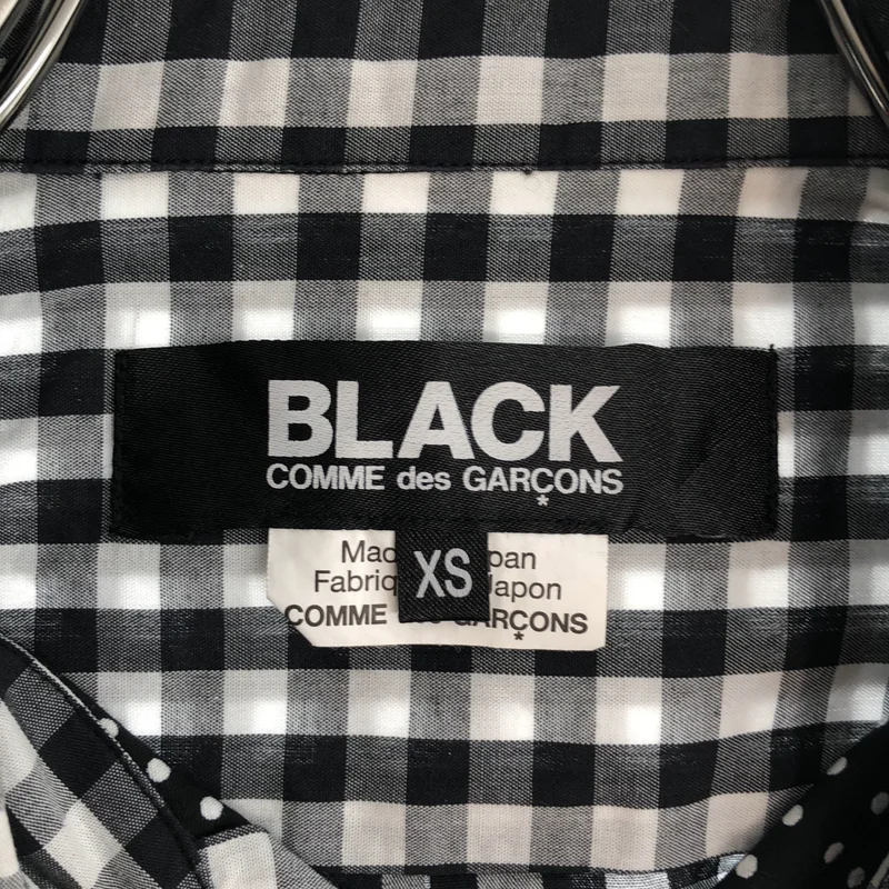BLACK COMME des GARCONS / ブラックコムデギャルソン | AD2015 | 洗い加工 異素材切替 シャツ | XS | メンズ