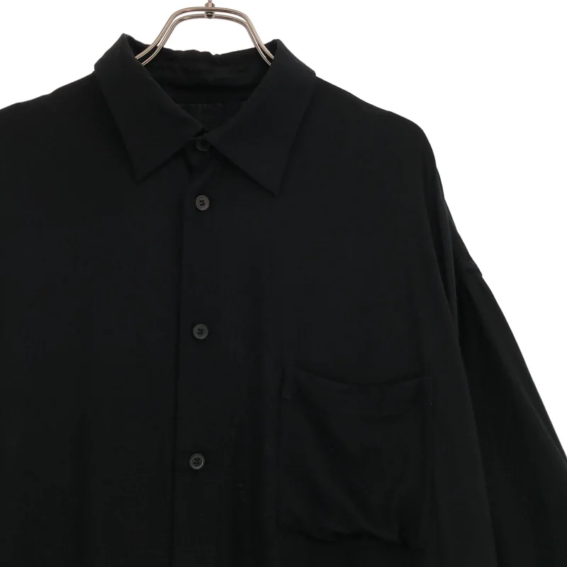 S'YTE YOHJI YAMAMOTO / サイトヨウジヤマモト | RAYON TWILL OVERSIZED SHORT SLEEVE SHIRT レーヨン オーバーサイズ シャツ | 3 | メンズ