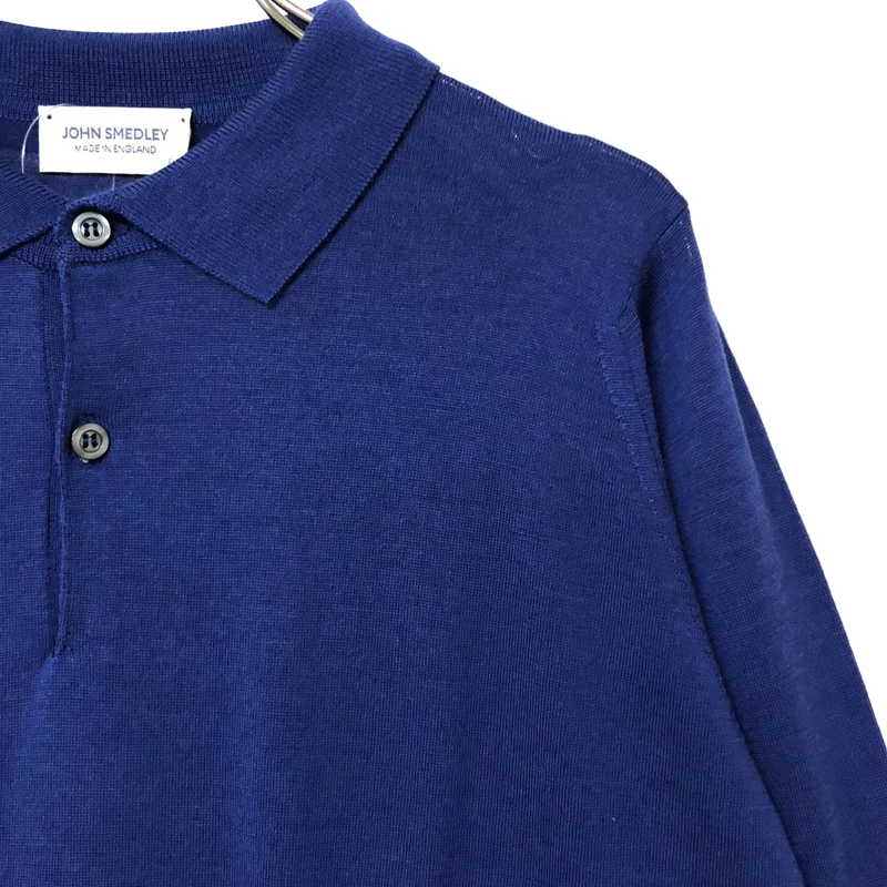 JOHN SMEDLEY / ジョンスメドレー | メリノウール ニットポロシャツ | S | メンズ