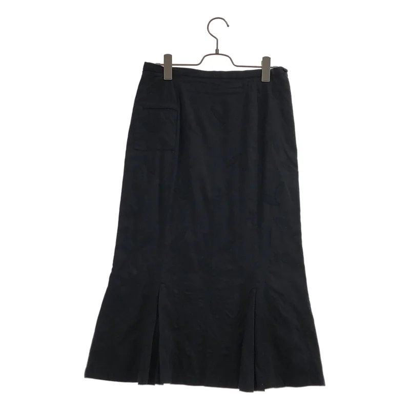 HaaT ISSEY MIYAKE / ハートイッセイミヤケ | 2007SS | コットン リーフ刺しゅう フロントタックスカート | 3 | レディース