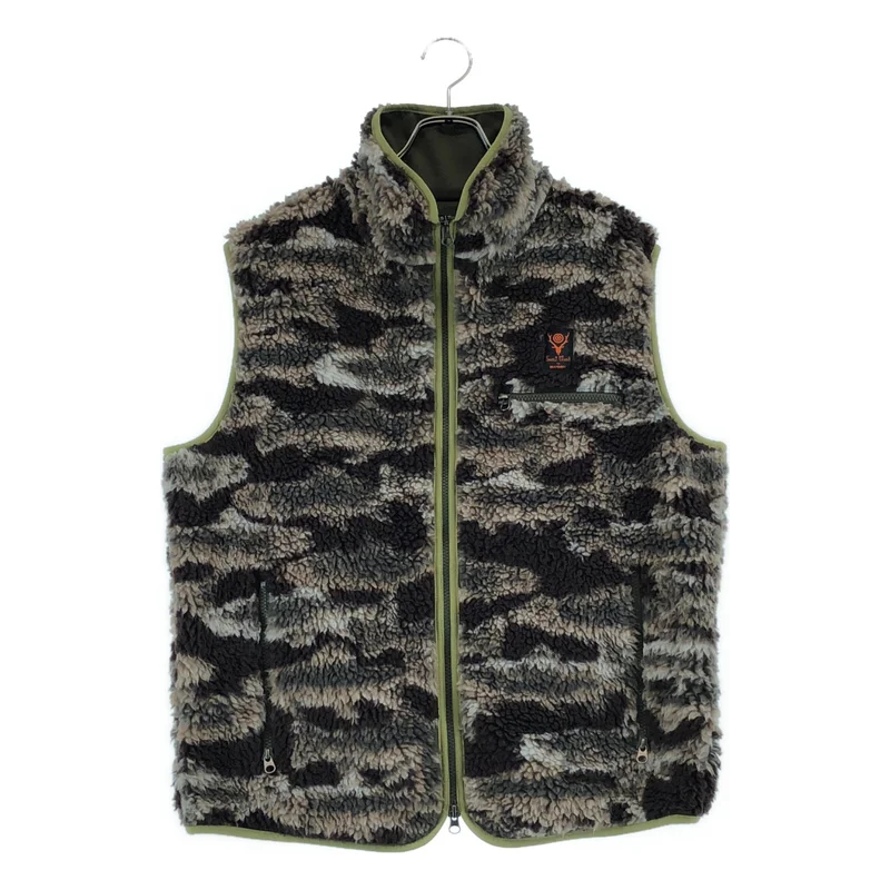 South2West8 S2W8 / サウスツーウエストエイト | BEAMS BOY 別注 / Trout Piping Vest ボア ベスト | XS | メンズ