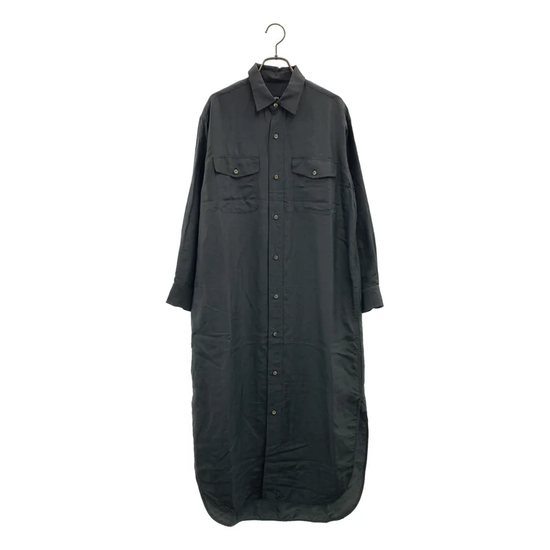 YLEVE / イレーヴ | silk 100％ / シルク シャツワンピース | 0 | レディース