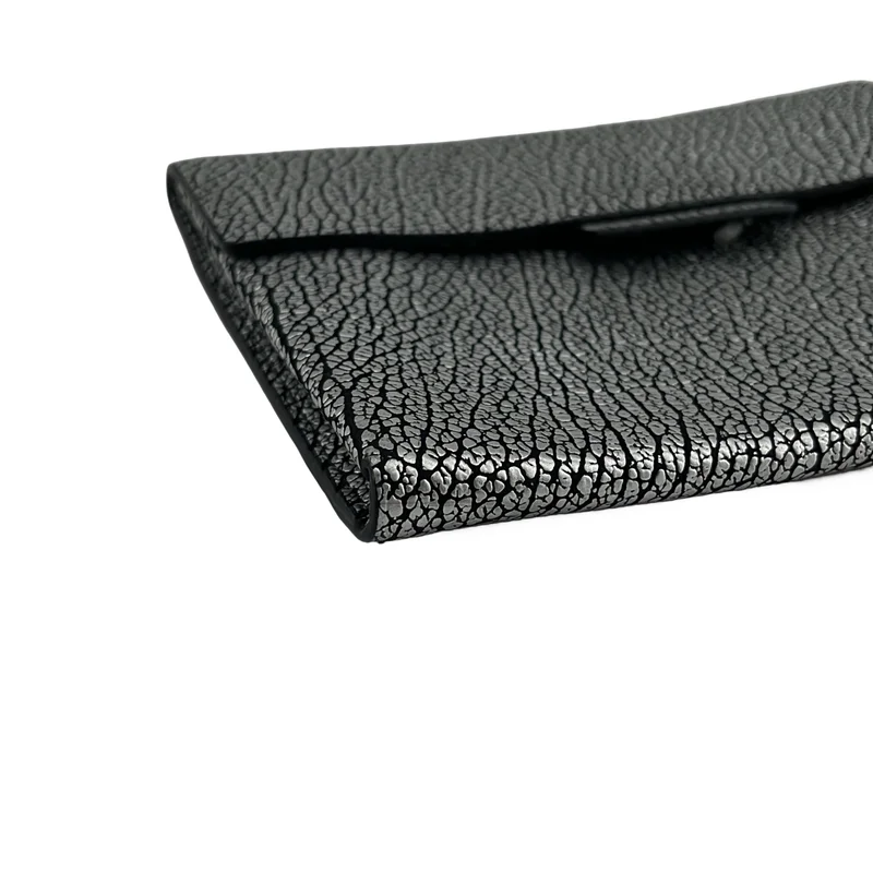 3.1 Phillip Lim / スリーワンフィリップリム | 型押し フラップ クラッチバッグ ポーチ / レオパード総裏地 |