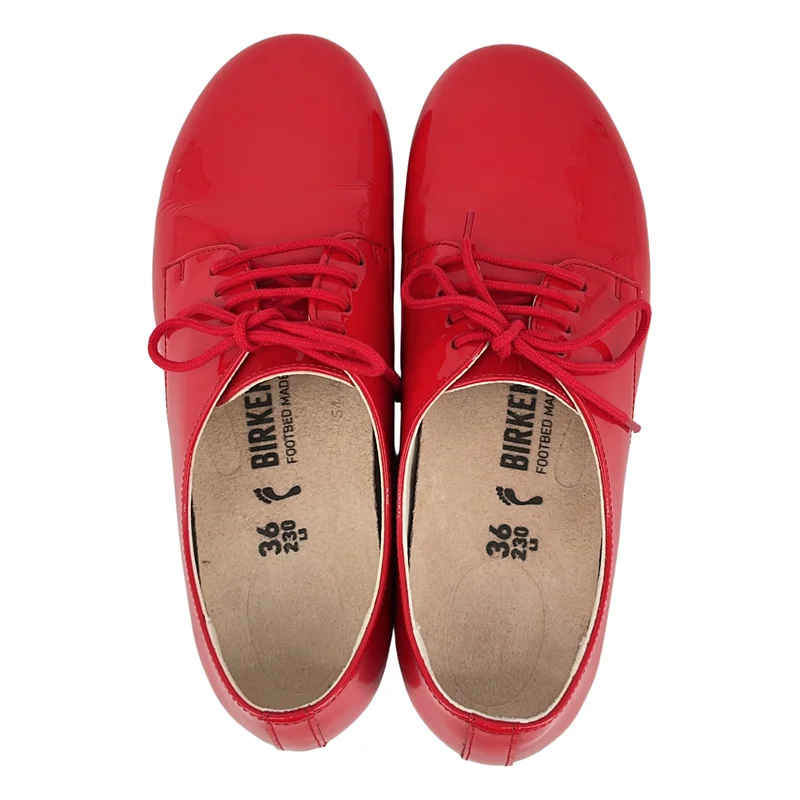 BIRKENSTOCK / ビルケンシュトック | ソンダース パテントレザー レースアップシューズ | 36E | レディース