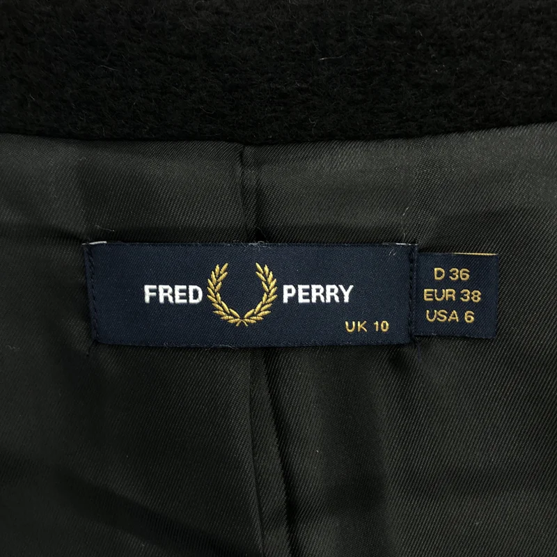 FRED PERRY / フレッドペリー | ウール混チェスターコート | 10 | レディース