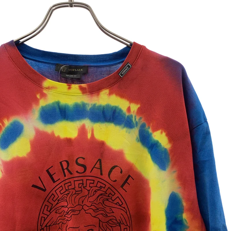 VERSACE / ヴェルサーチ | タイダイ染 メデューサロゴ プリント Tシャツ | XL | メンズ