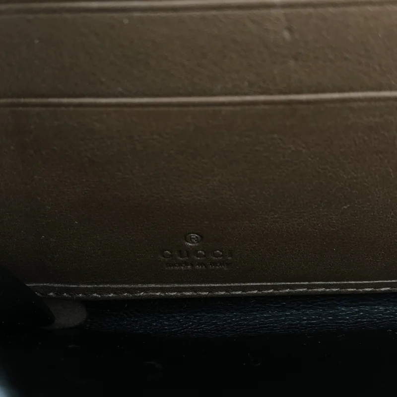 GUCCI / グッチ | レザー パイソン バンブータッセル ラウンドジップ ロングウォレット |
