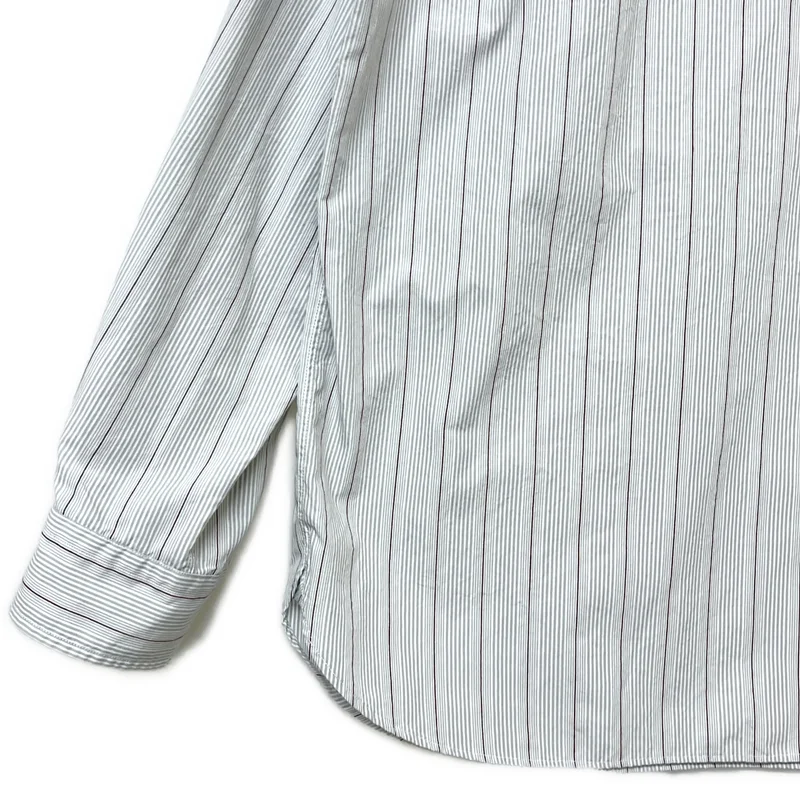 nanamica / ナナミカ | Regular Collar Stripe Wind Shirt / ストライプ オーバーシルエット シャツ | XL | メンズ
