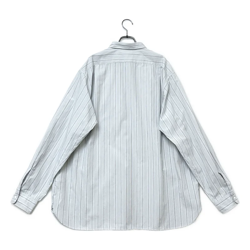 nanamica / ナナミカ | Regular Collar Stripe Wind Shirt / ストライプ オーバーシルエット シャツ | XL | メンズ