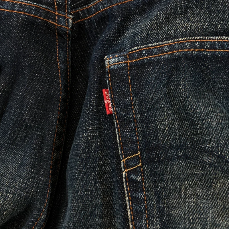 JUNYAWATANABE COMMEdesGARCONS MAN / ジュンヤワタナベマン | 2002AW | × Levi's / ヴィンテージ加工 ロゴ刺しゅう ストレートデニムパンツ | M | メンズ