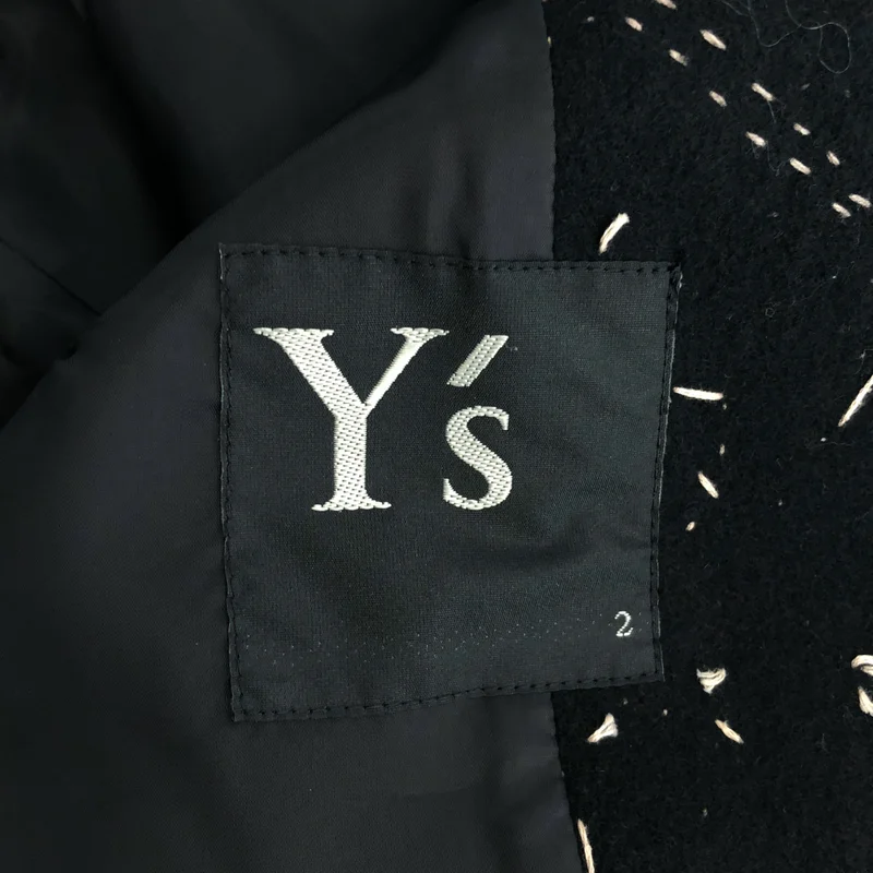 Y's / ワイズヨウジヤマモト | ウール ステッチワーク ジャケット / 総裏地 |