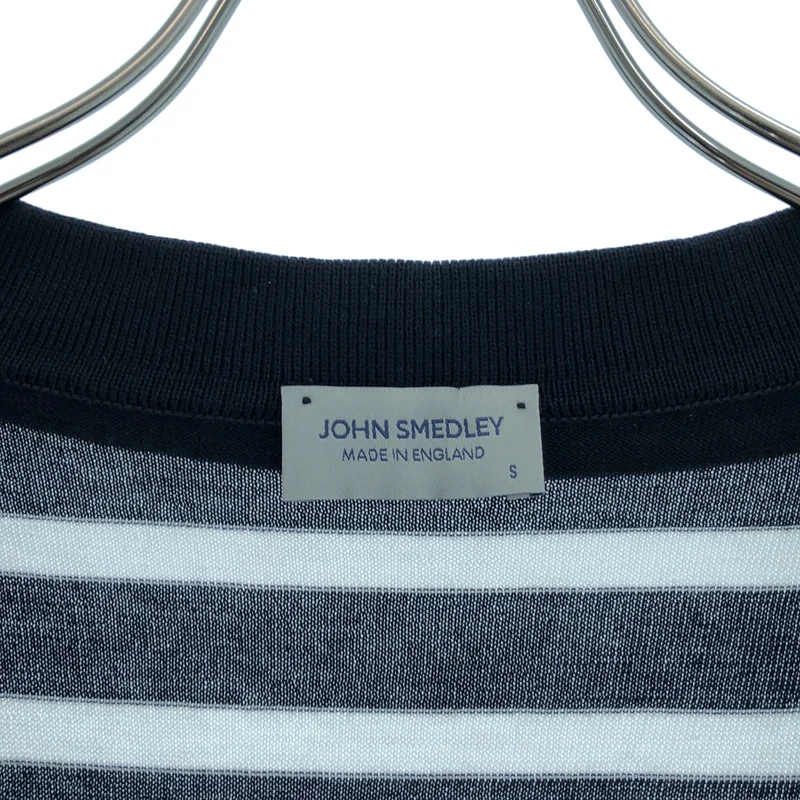 JOHN SMEDLEY / ジョンスメドレー | スキッパー ボーダー ニット トップス | S | レディース