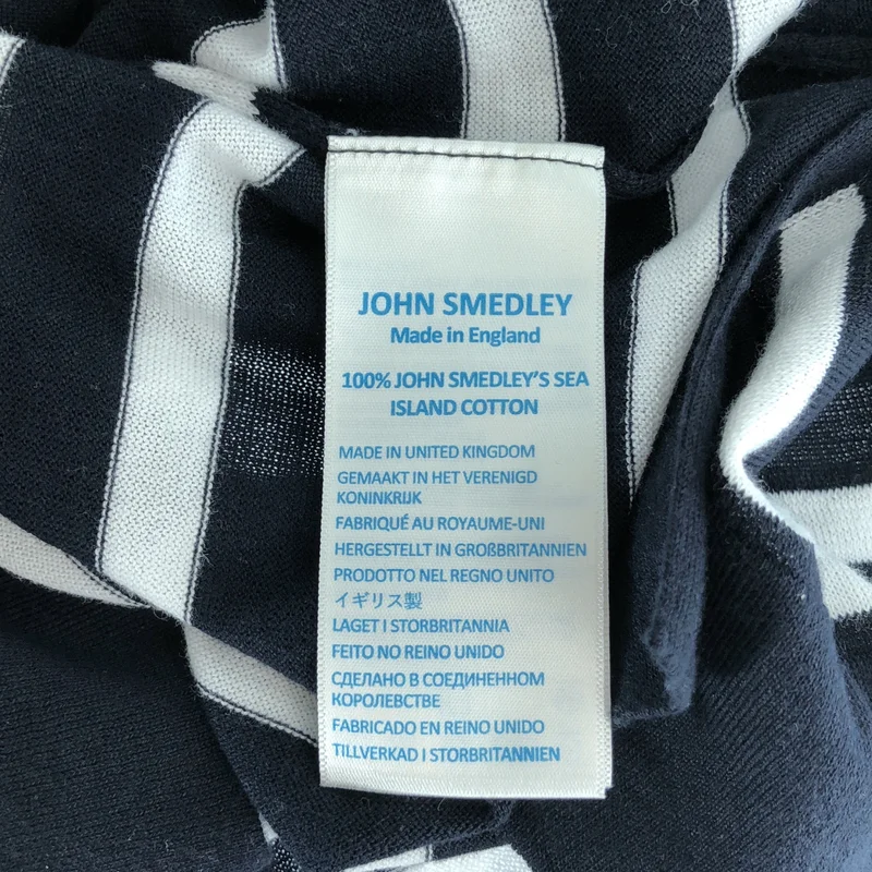JOHN SMEDLEY / ジョンスメドレー | スキッパー ボーダー ニット トップス | S | レディース