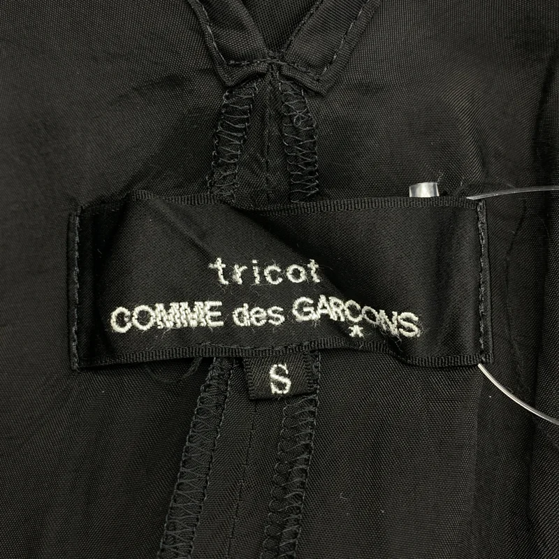 tricot COMME des GARCONS / トリココムデギャルソン | 2008SS | 脱色加工 アシンメトリー ステッチワーク ギャザー ドレス ワンピース | S | レディース