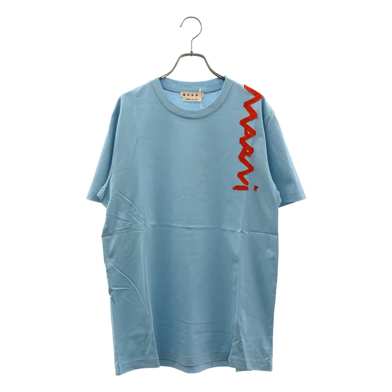 MARNI / マルニ | メンディングロゴ オーガニックコットン Tシャツ | 48 | メンズ
