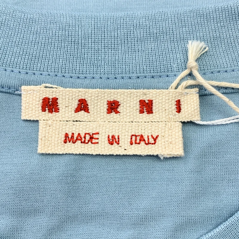 MARNI / マルニ | メンディングロゴ オーガニックコットン Tシャツ | 48 | メンズ