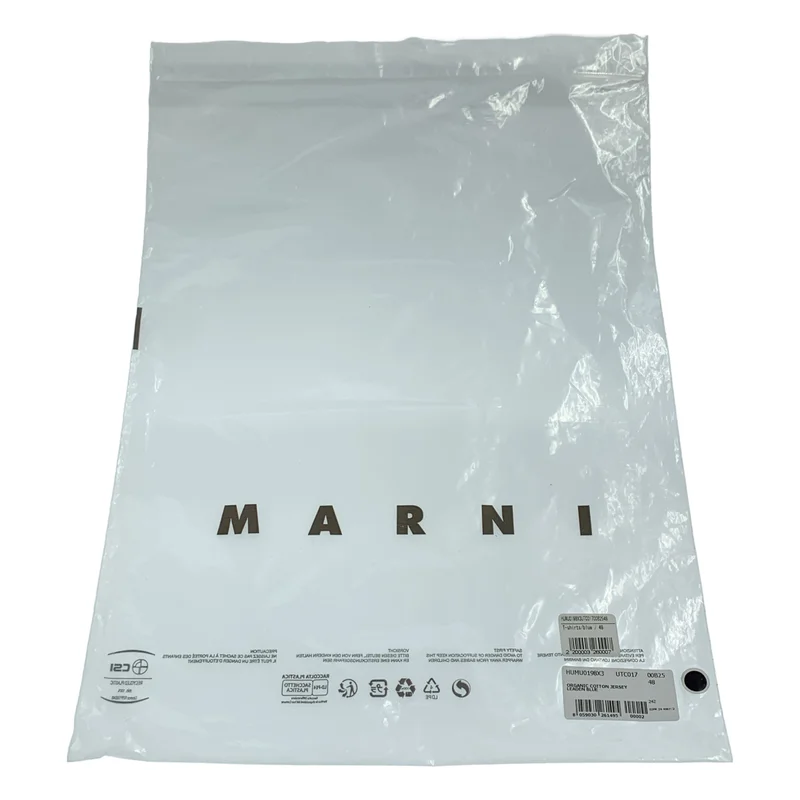 MARNI / マルニ | メンディングロゴ オーガニックコットン Tシャツ | 48 | メンズ