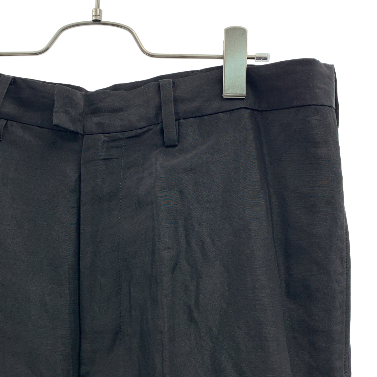 nonnotte / ノノット | Draw Cord Wide Straight Trousers リネン混