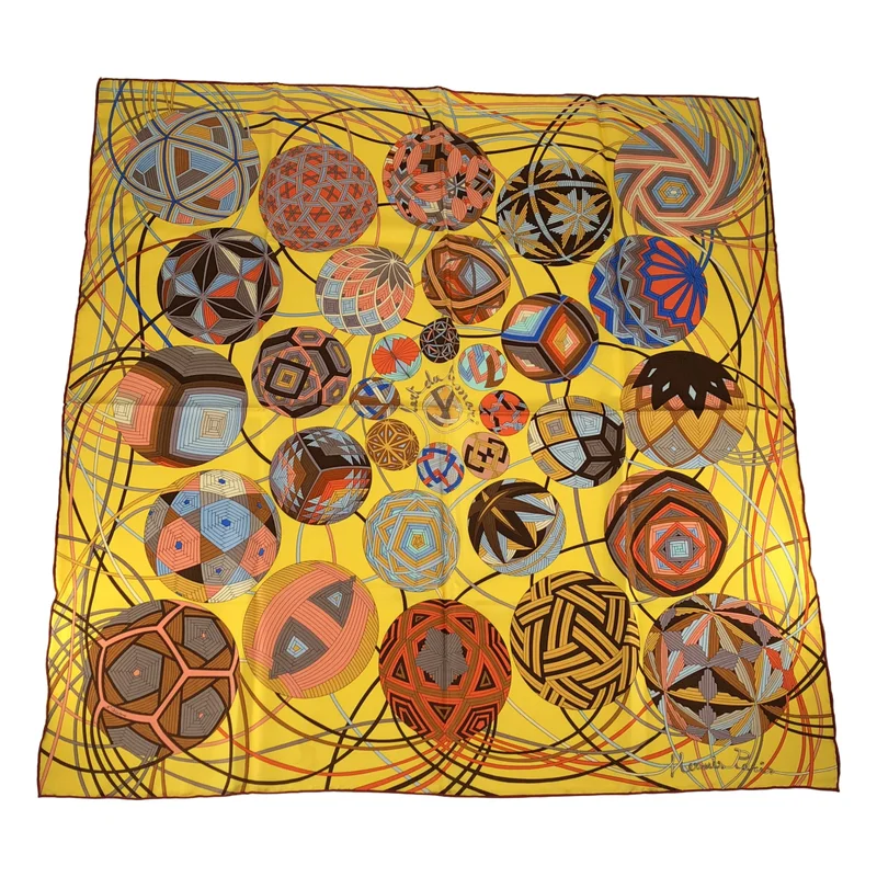 HERMES / エルメス | L'Art du Temari 毛毬の宇宙 カレ90 シルク スカーフ ストール |
