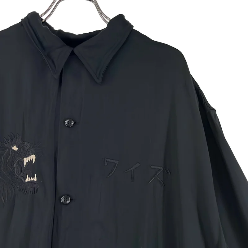 Y's / ワイズヨウジヤマモト | ×テーラー東洋 / SUKASHIRT / 刺しゅう オープンカラー スカシャツ | 4 | メンズ