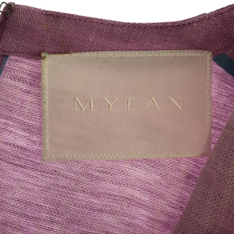 MYLAN / マイラン | リネン ノースリーブ ペプラム シャツ | F | レディース