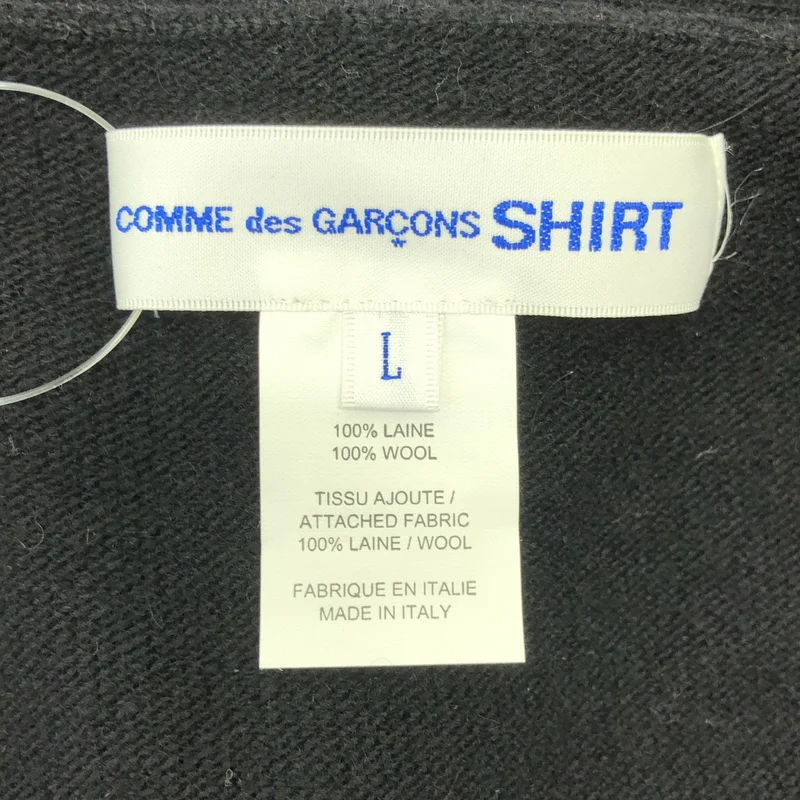 COMME des GARCONS SHIRT / コムデギャルソンシャツ | 2020AW | タータンチェック フランネル 切替 ニット カーディガン | L | メンズ